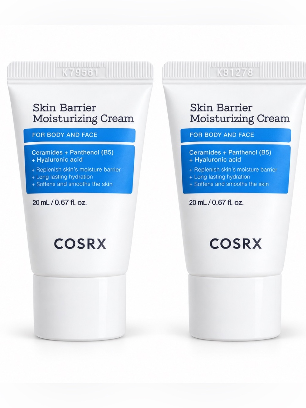 COSRX Skin Barrier Moisturizing Cream For Face & Body Mini Duo 20ml X 2 NEW